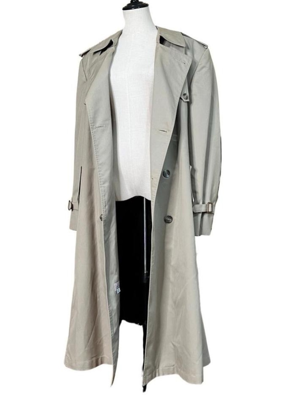 Men’s Christian Dior Monsieur Beige Long Trench Coat With Belt